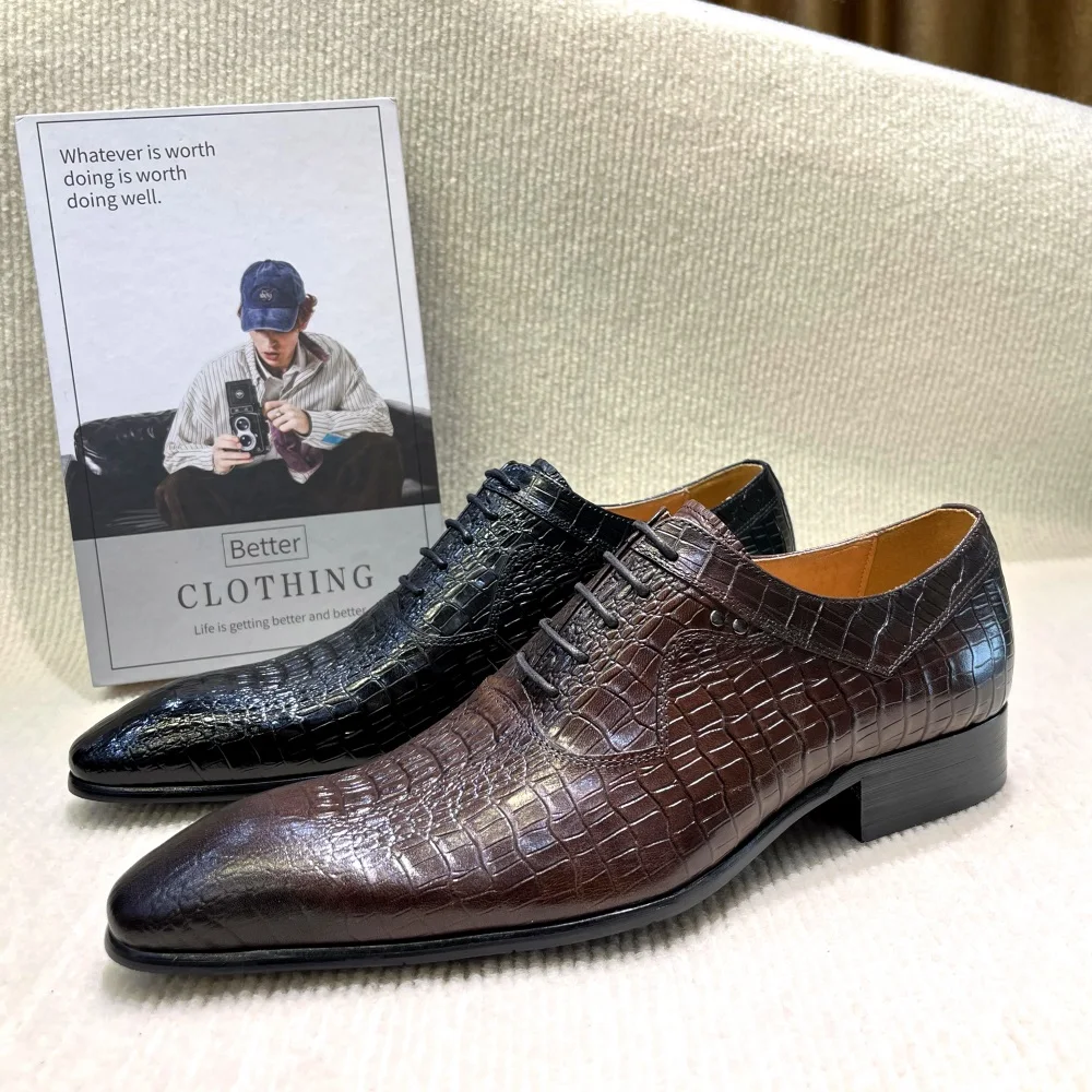 Men Formal Wear Office - Scarpe oxford a punta da uomo