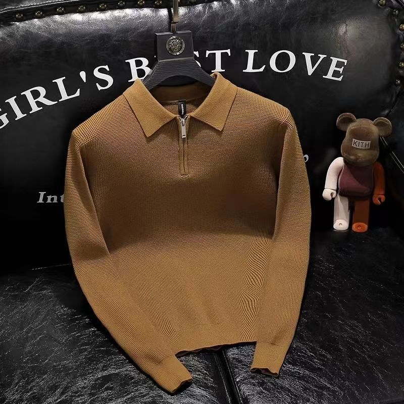 Men Formal Wear Coat - Elegante Polo da uomo in maglia