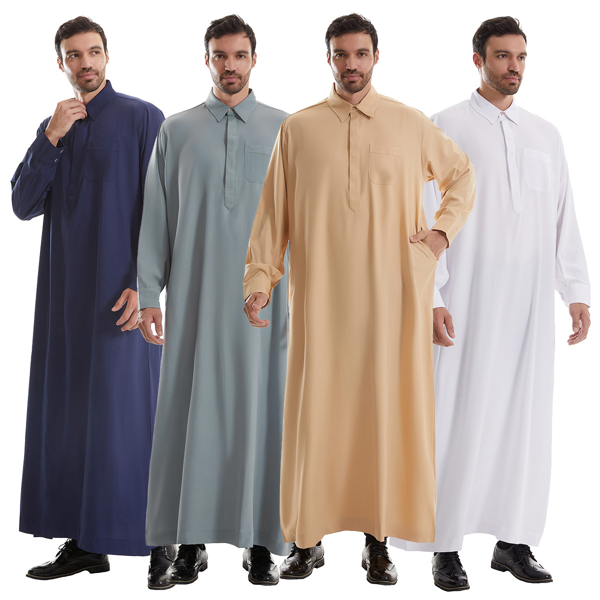 Arabic Formal Wear Men - Uomo Jubba Thobe Abito camicia lunga