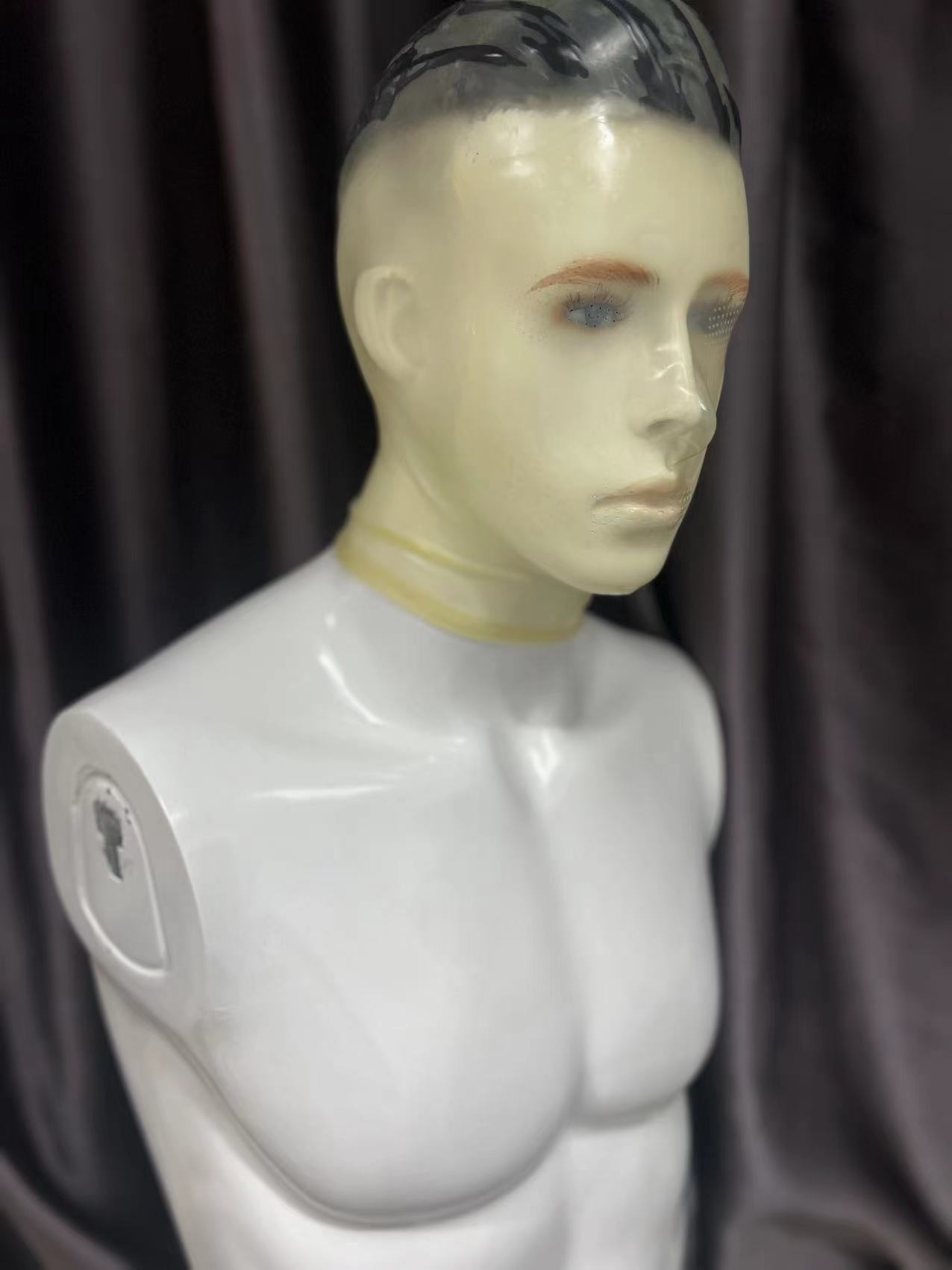Formal Wear Gloves Men - Latex fetish man guanti cappuccio in