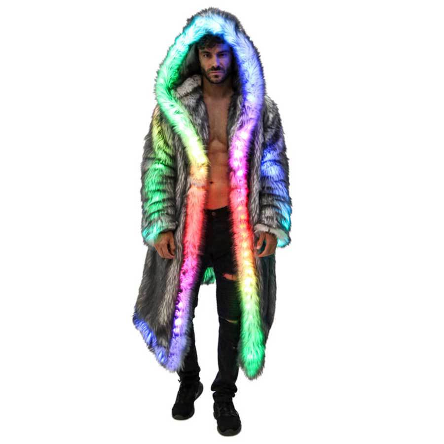 Men Formal Wear Coat - Cappotto in pelliccia sintetica da uomo
