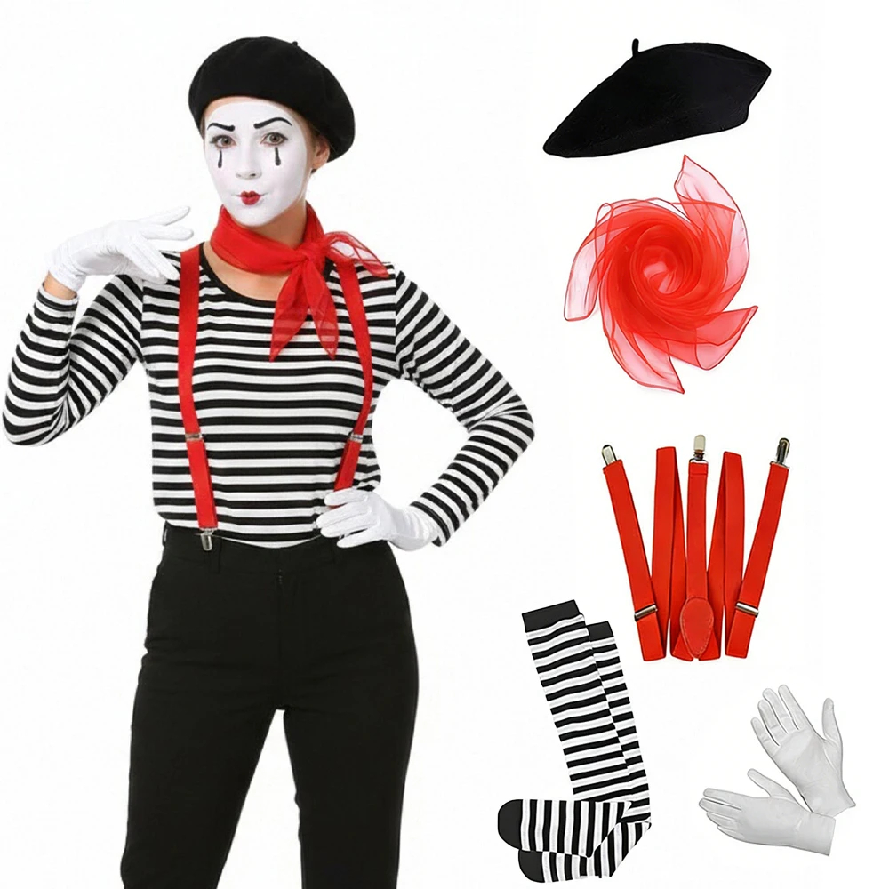 Formal Wear Gloves Men - Set di 4 Accessori per Costume