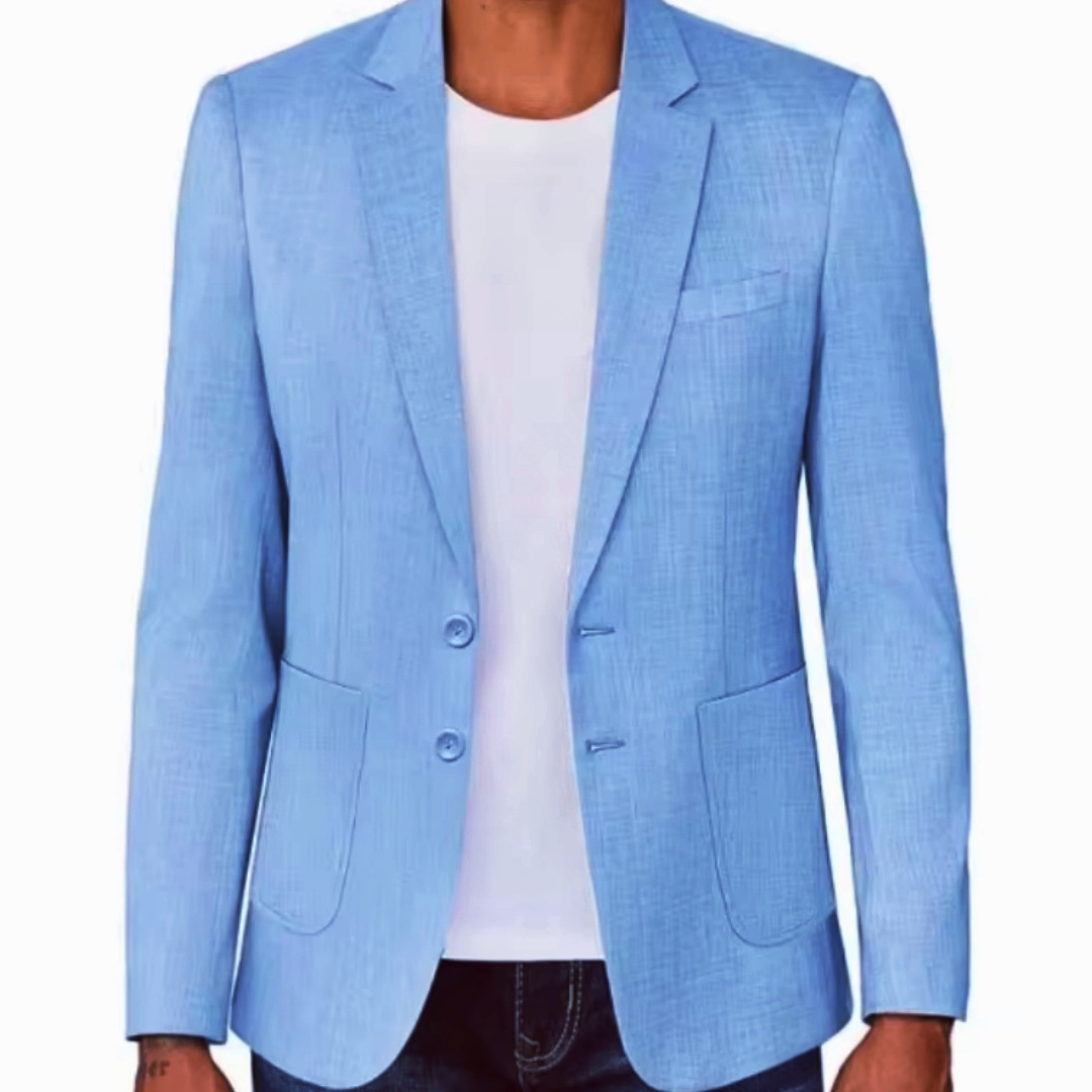 Men Formal Wear With Coat - Blazer in Lino Slim Fit da