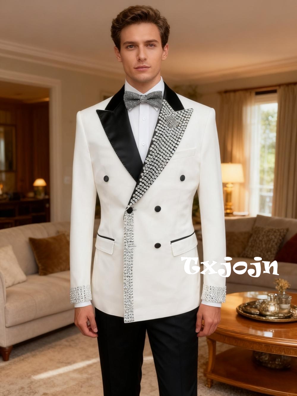 Men'S Formal Wear For Engagement - Abiti slim fit da uomo con