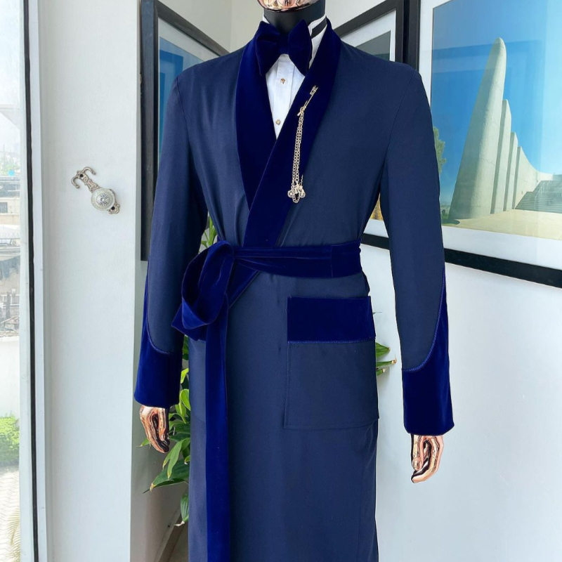 Men Formal Wear Coat - Abito da uomo blu royal su
