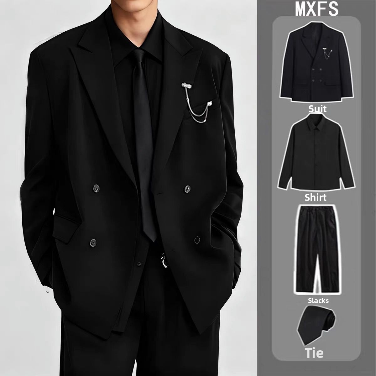 Men'S Formal Wear For Engagement - Completo Abito da Uomo Casual Doppiopetto