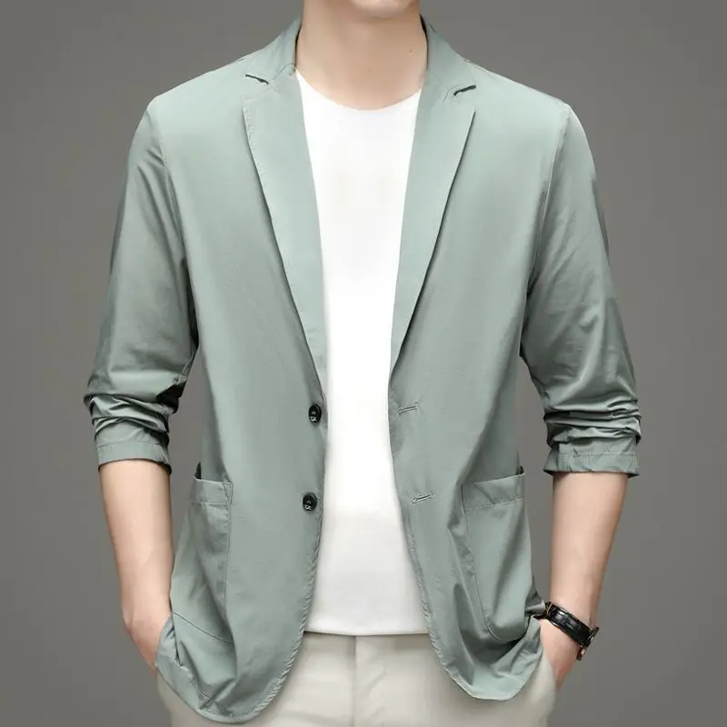 New Summer Men Thin blazer Bus - Men Formal Wear With Coat recensione e prezzo