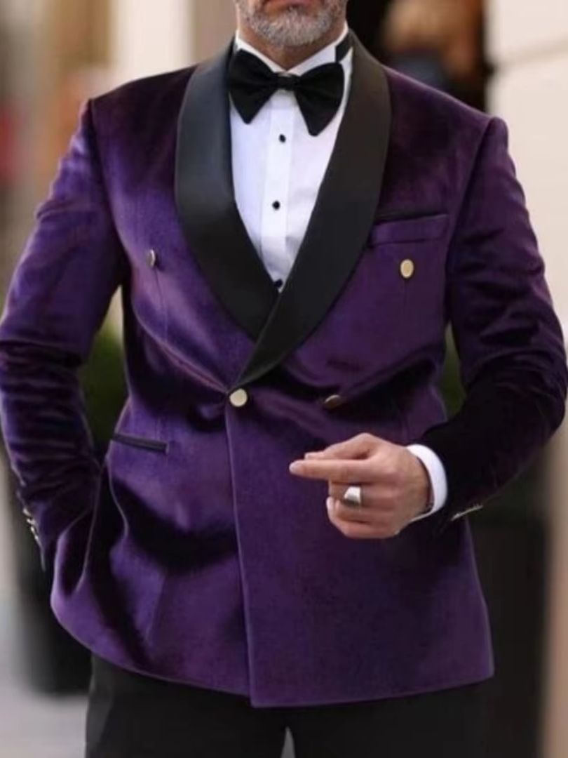 Abito da uomo in velluto XS-6X - Men Formal Wear With Coat recensione e prezzo
