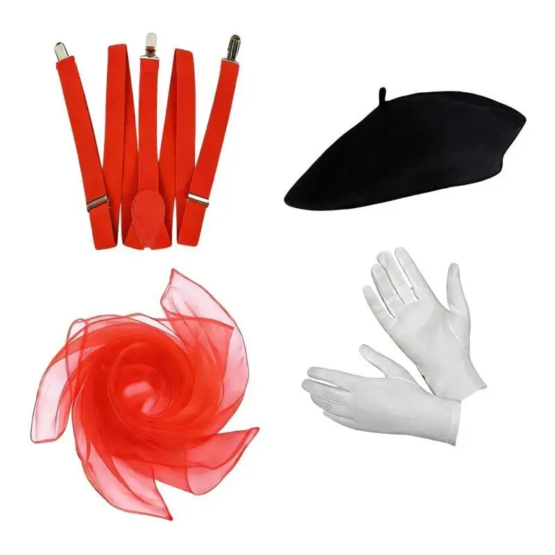 Set di 4 Accessori per Costume - Formal Wear Gloves Men recensione e prezzo