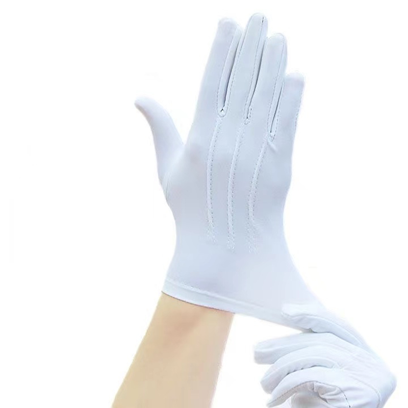 4 pezzi guanti di cotone bianc - Formal Wear Gloves Men recensione e prezzo