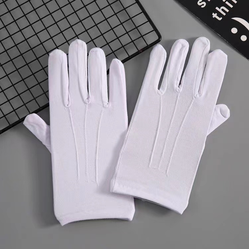 4 pezzi guanti di cotone bianc - Formal Wear Gloves Men recensione e prezzo
