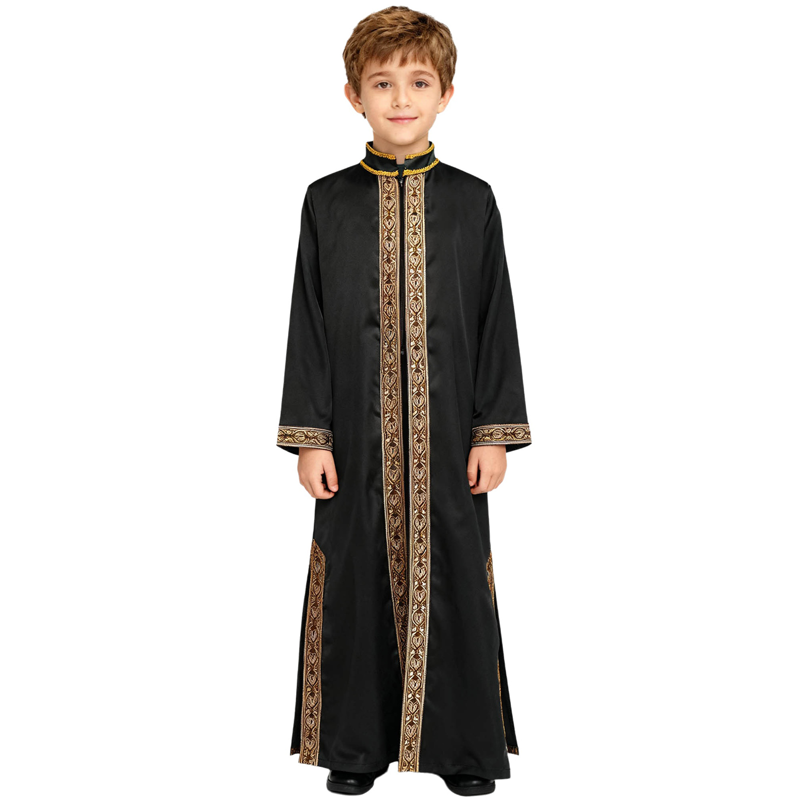 Ragazzi ricamo oro maxi musulm - Men Formal Wear Coat recensione e prezzo