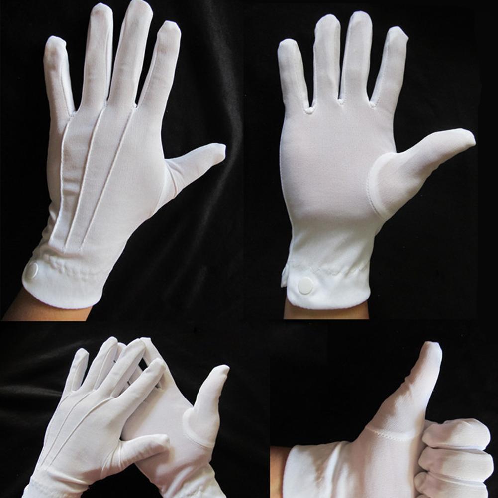 1 paio di guanti di cotone bia - Formal Wear Gloves Men recensione e prezzo